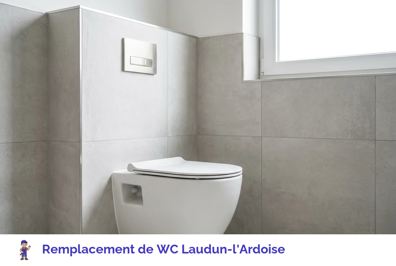 Remplacement de WC à Laudun-l'Ardoise