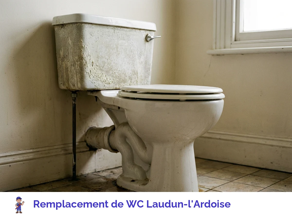Remplacement de WC à Laudun-l'Ardoise