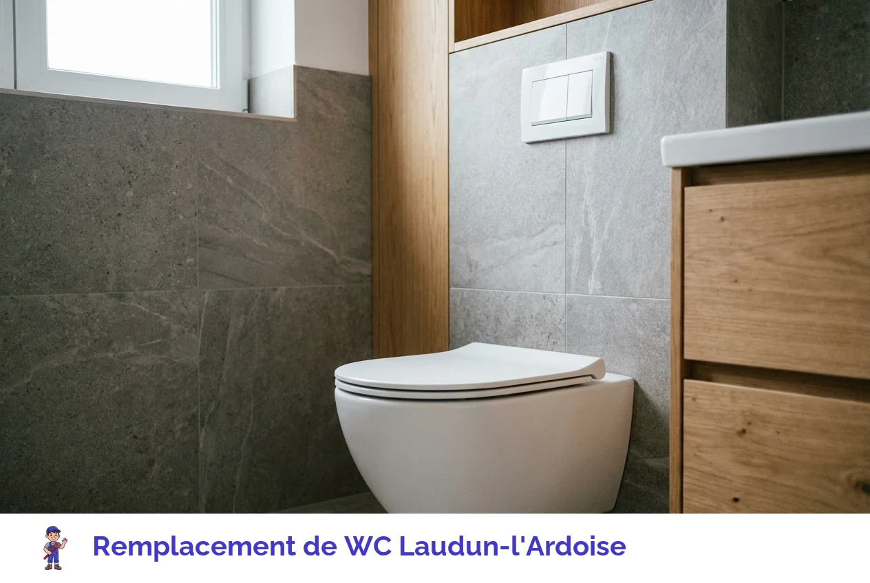 Remplacement de WC à Laudun-l'Ardoise