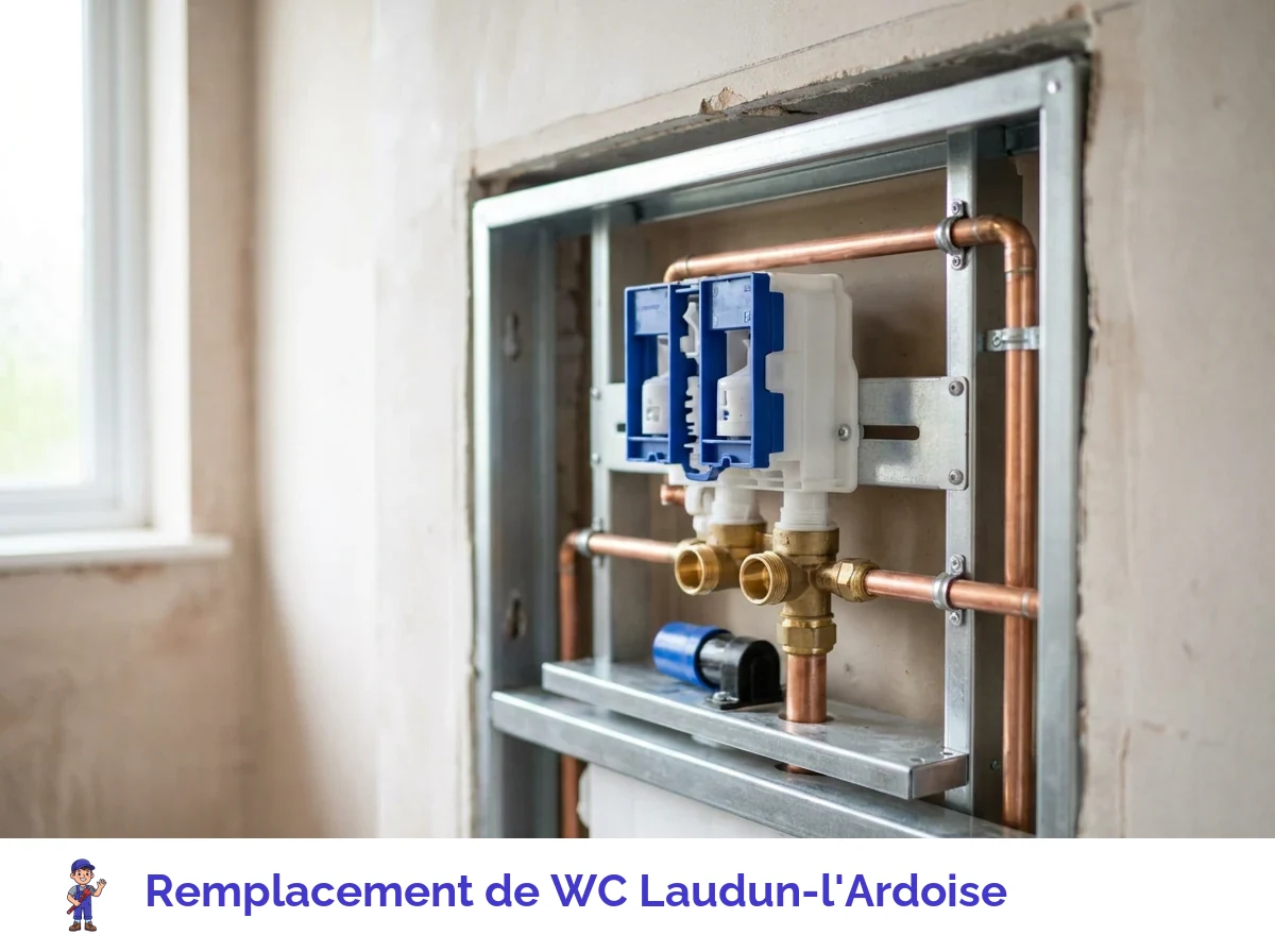 Remplacement de WC à Laudun-l'Ardoise